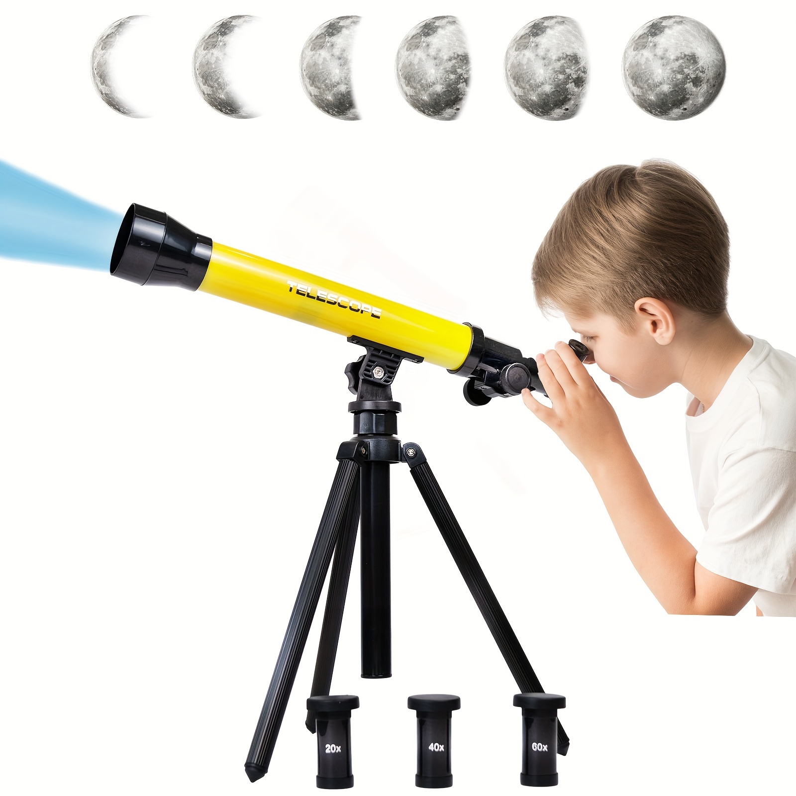 1pc Pequeño Telescopio Astronómico Tres Ajustes - Temu