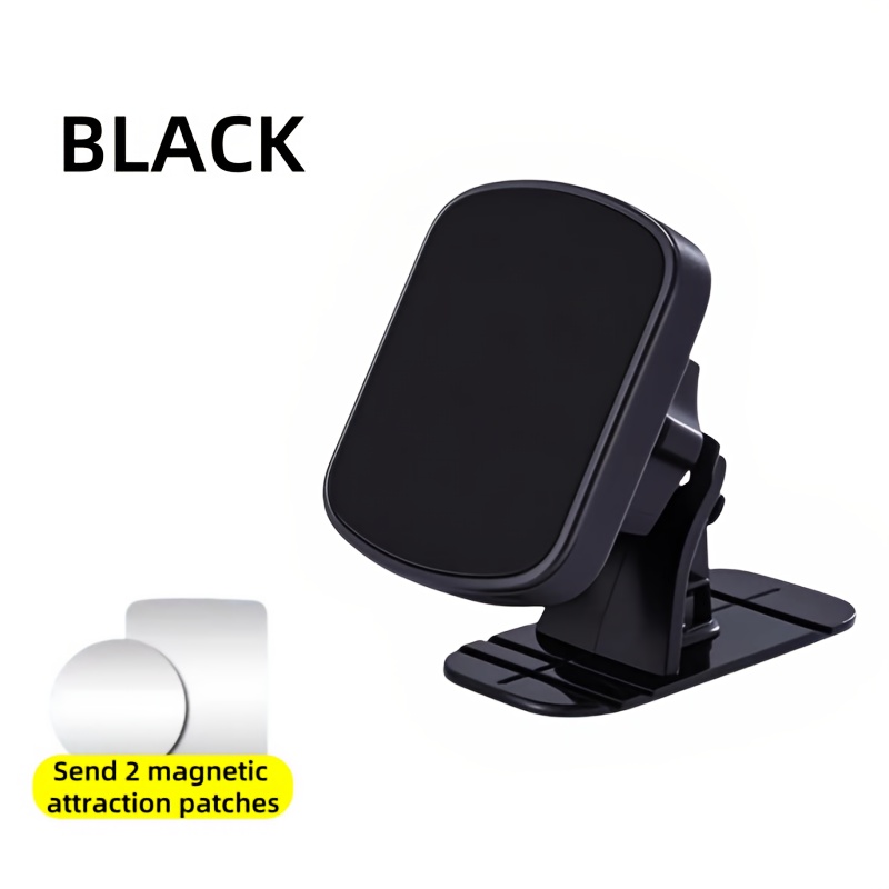 Car Phone Holder Foldable Strong Magnetic Suction New Car Multifunctional Dashboard Navigation Universal For The Whole Car, 360 ° Rotation Suitable For Iphone, , Xiaomi