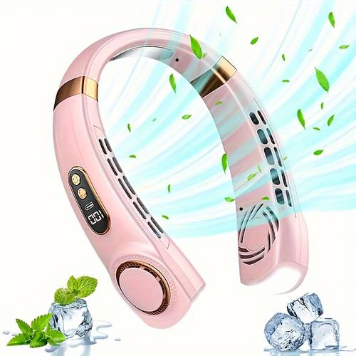 mounted fan portable mini fan personal cooling turbine compact rechargeable silent lazy use
