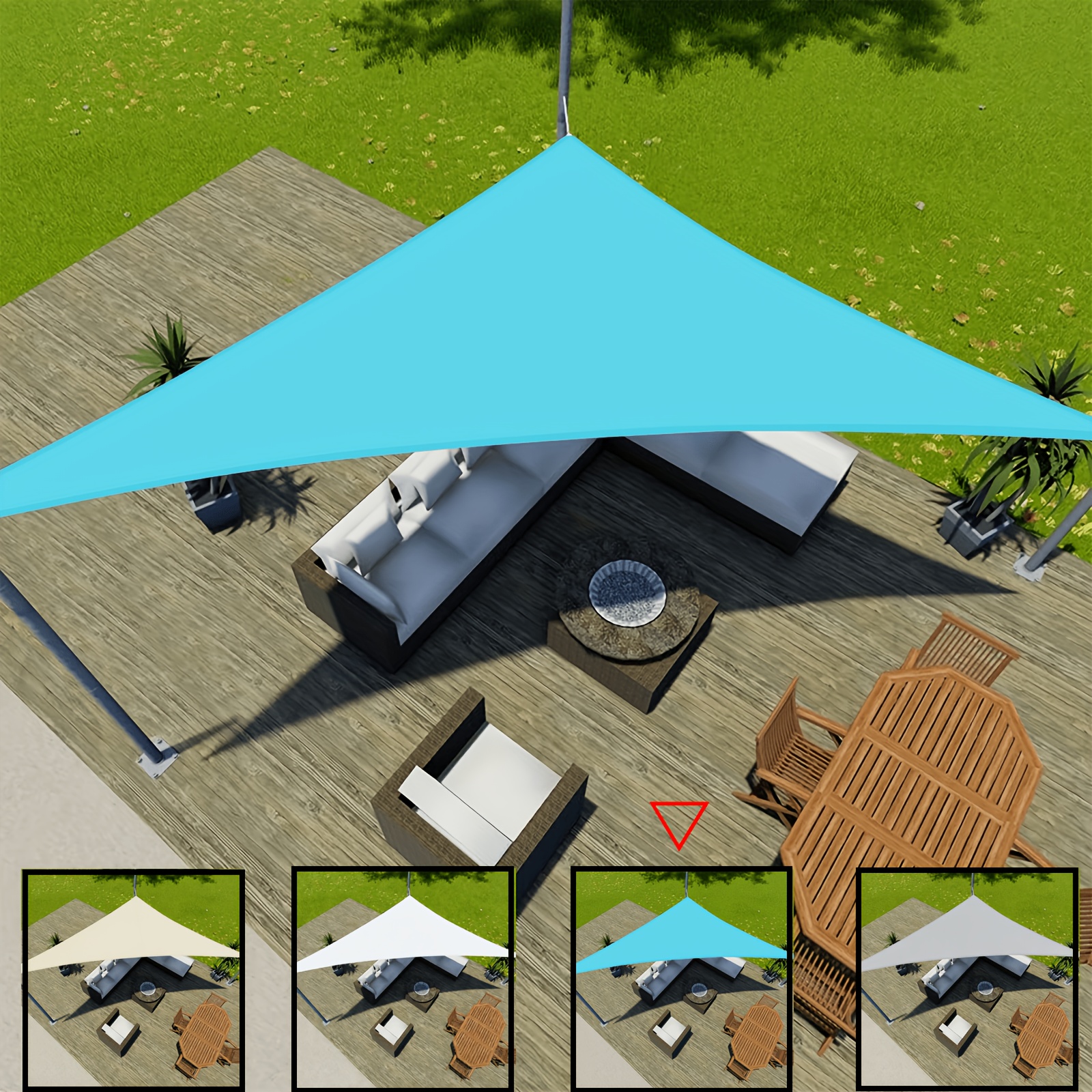 shade sail sold on Temu United States