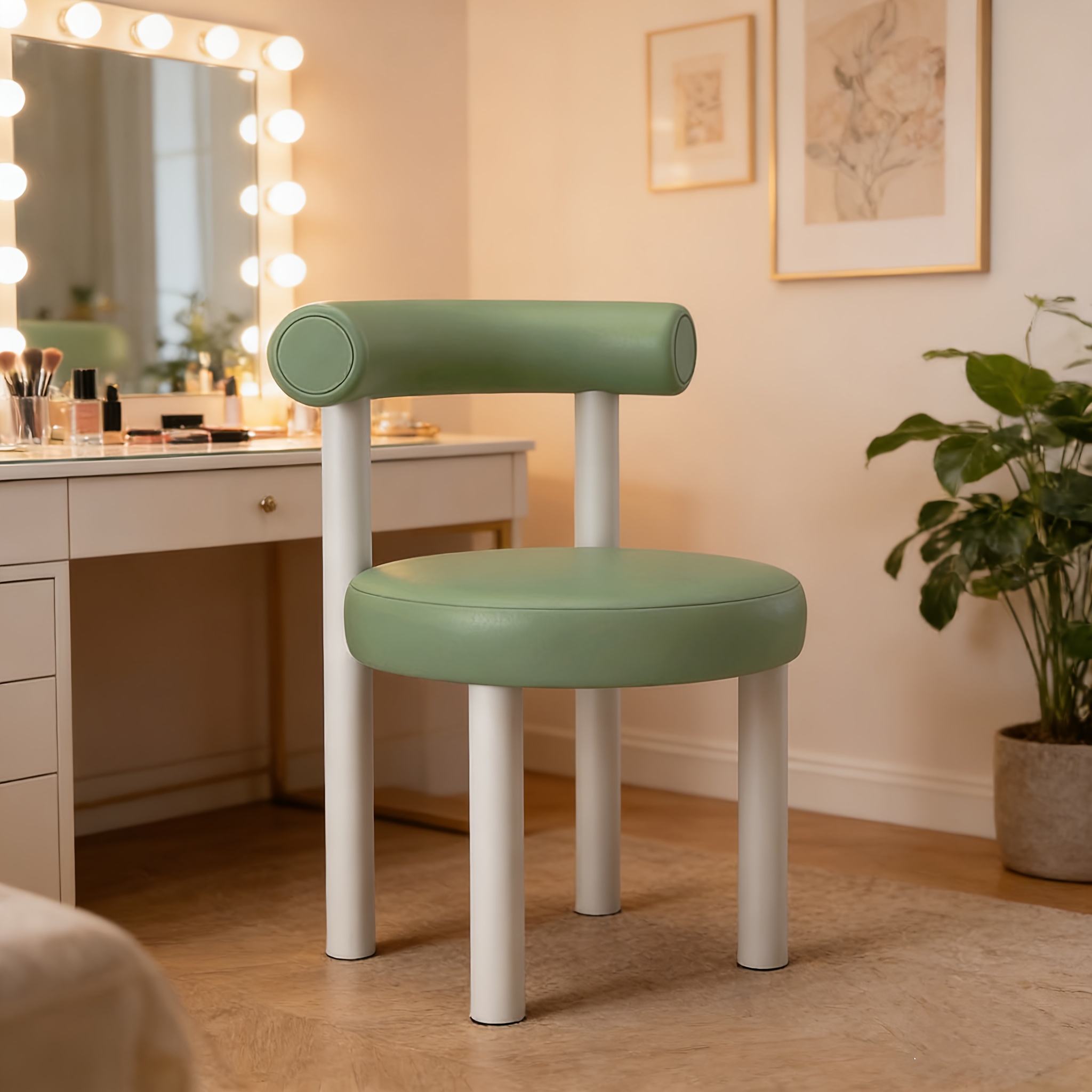 green dressing table chair Green Dressing Table Chair Black Accent Chair CLIPOP Velvet Dressing Table  Chair With Padded