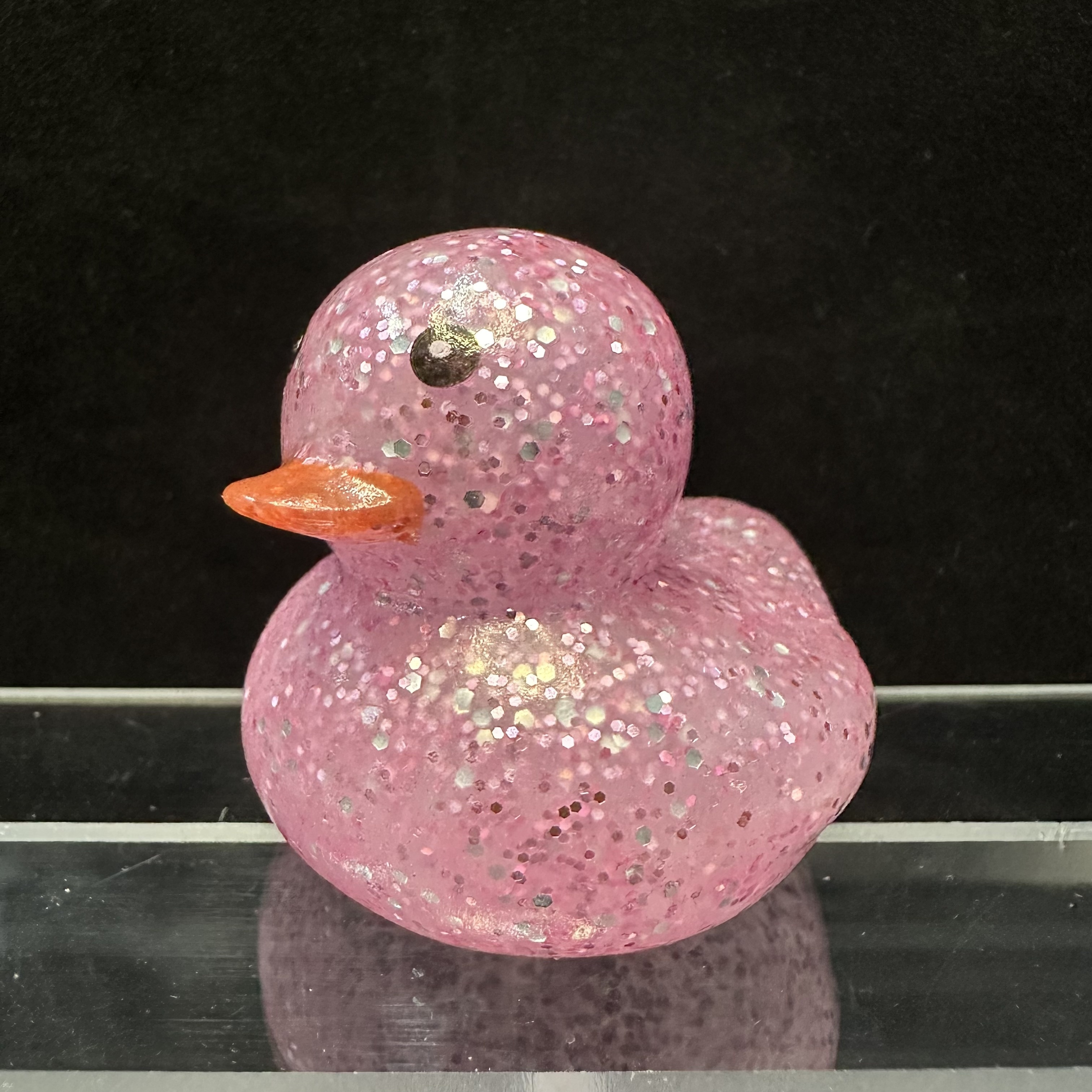 16pcs Funny And Cute Floating Water Ducks, Ducks With Sequins, Pinch 