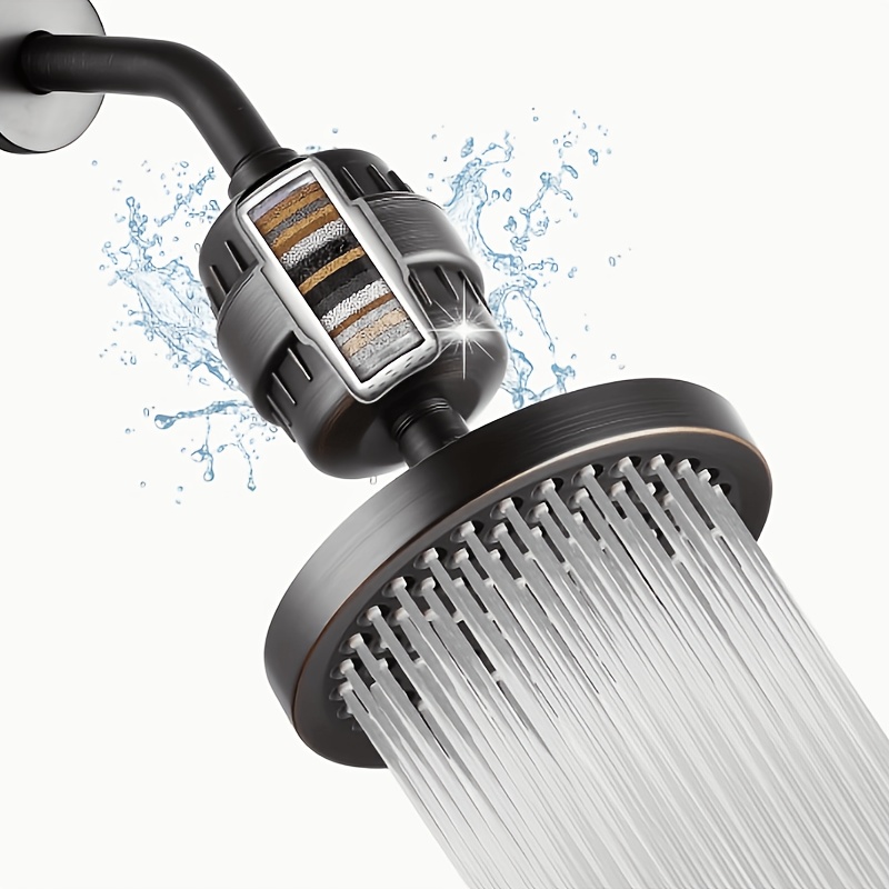 Classic Style High-Pressure Shower Head Kit with 30-Level Filter