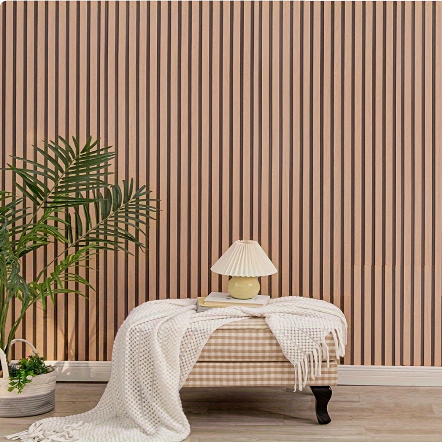 

Vinyl Wallpaper – Stripes And Shapes Style | Self-adhesive, Detachable, Waterproof | Straight | Ideal For Walls, Home Decor, Bedroom, Dining Room, Hallway | 393.7 X 17.71inch