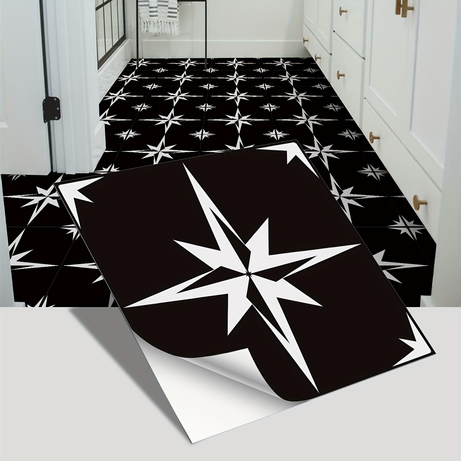 TWSOUL 24-Pack Self-Adhesive Tile Stickers - 20x20cm 3D Mosaic Peel & Stick Backsplash For Kitchen, Bathroom, Wall - View #7