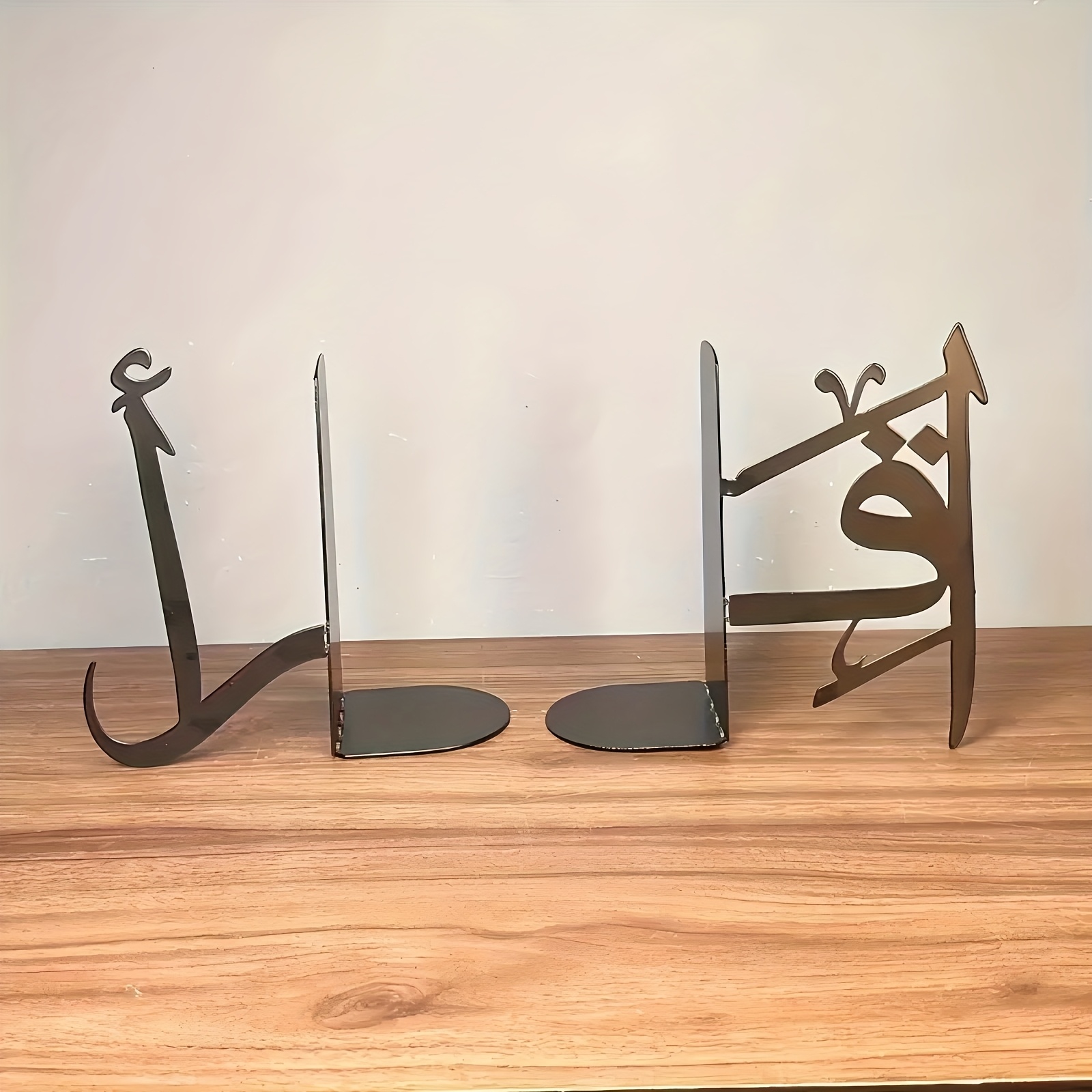 TEMU Juego de 2 sujetalibros islámicos de metal - Diseño elegante de estilo árabe, adecuados para , Ramadán y inauguraciones de casa - Soportes para