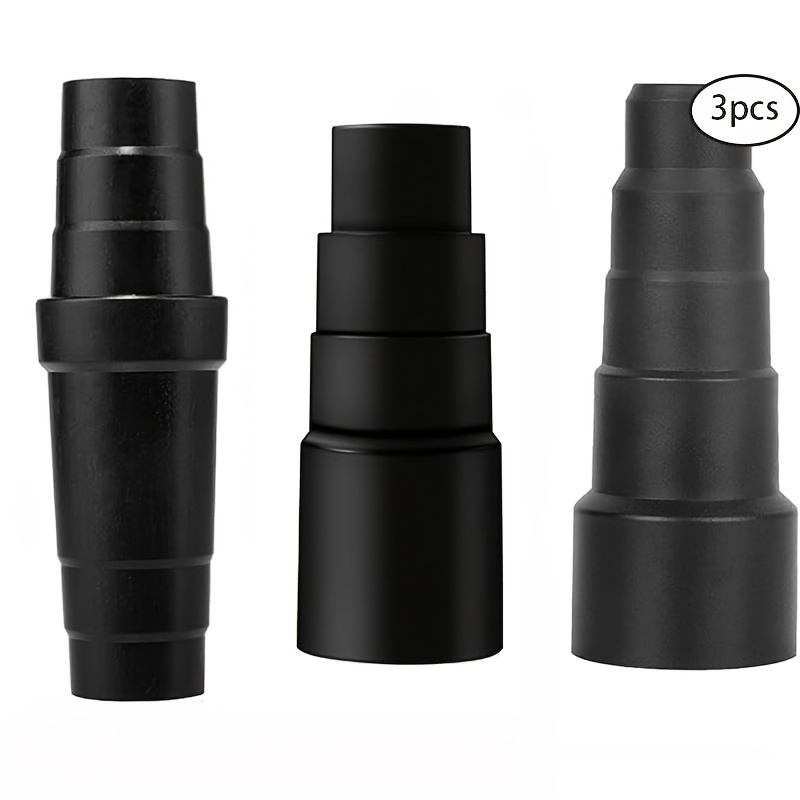 E-shop Set mit 3 Universal-Saugschlauch-Adapter-Kit für Reduzierungs- und Zusatzschläuche, Werkstattstaubsauger-Aufsatz-Saugschlauch-Adapter-Kit