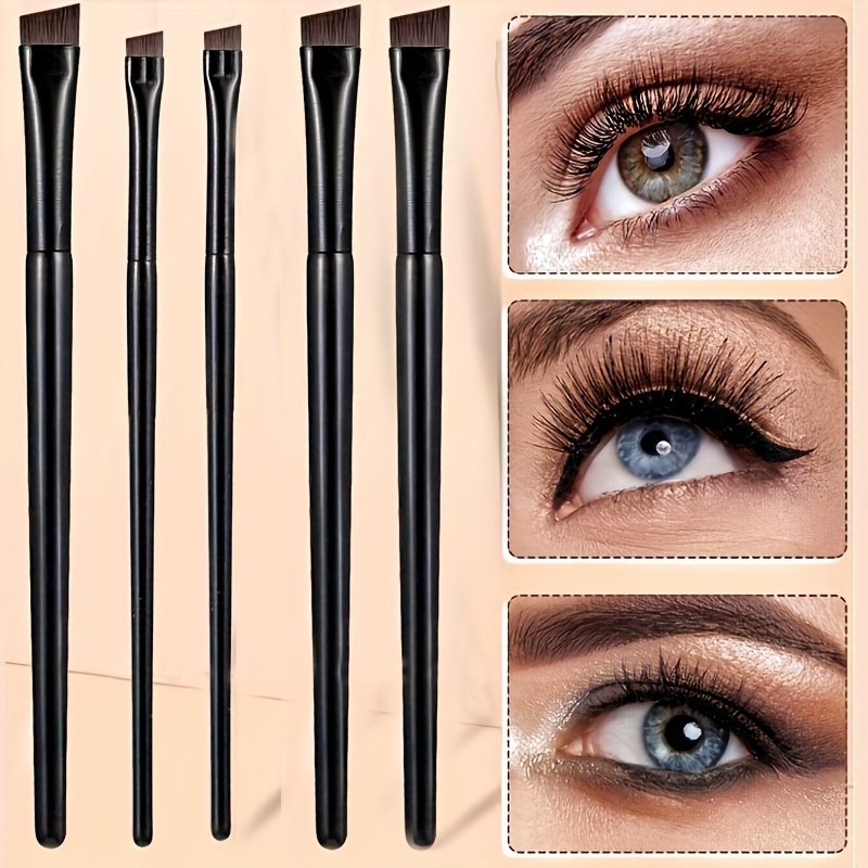 Juego de Pinceles de Precisión para Maquillaje de Ojos Incluyendo Brocha  de Brocha y Profesional para Cejas y
