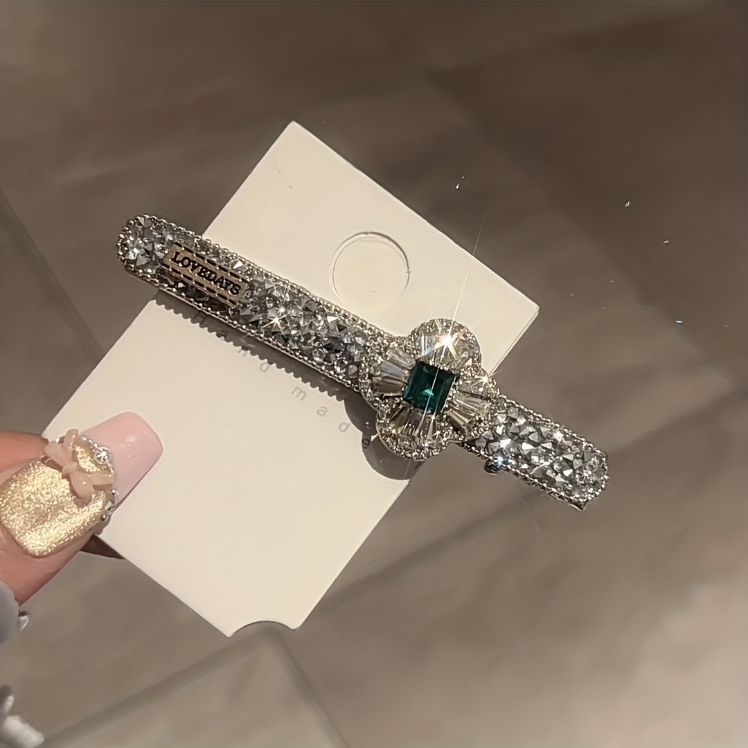 E-shop Glitzernde Strass-Blumen-Haarspangen - Funkelnde Blumen-Haarnadeln, Bling Bling Glänzende Haaraccessoires für Frauen