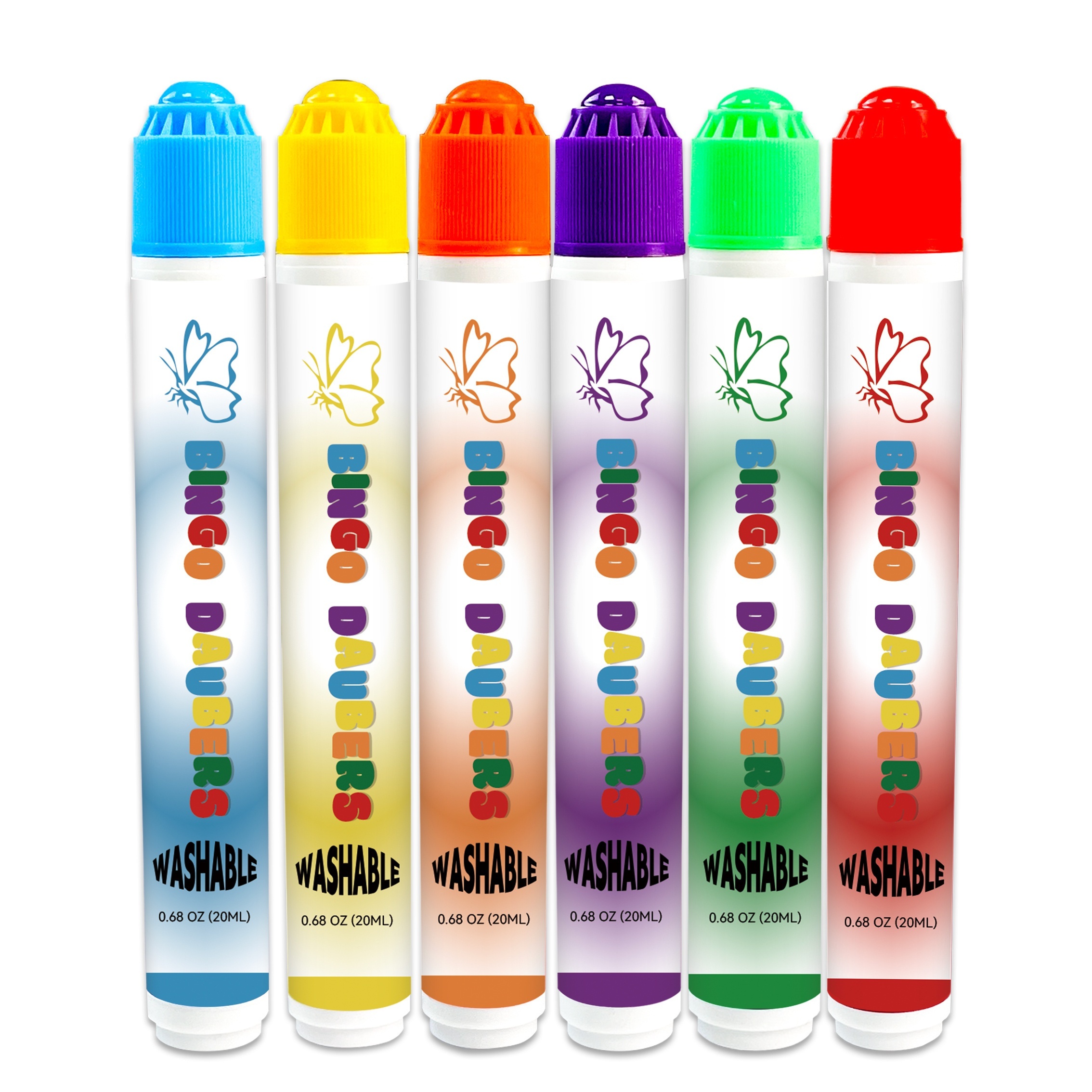 

6 Colors Dot Markers, Mini Dot Markers, Washable, Acid-free Bingo Daubers For Party, - Set Of 6 Bright Colors, Activity
