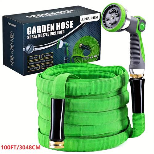 garden hose lightweight super flexible water hose non expanding kink free garden rv marine and camper hose 5 8 in