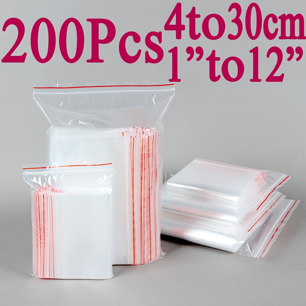 IMailer Reißverschlussbeutel Transparent – 200 Stück, 2 Mm Stark, Wiederverschließbar