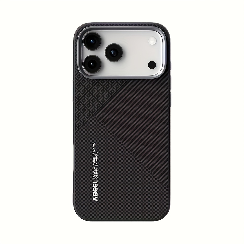 Image of Phone Case - Sleek Business-friendly Phone Case Designed For Iphone 17 Pro Max, Featuring A Luxurious Faux Leather-like Matte End, Magnetic Wireless Charging, And Shock Protection For A Unique And