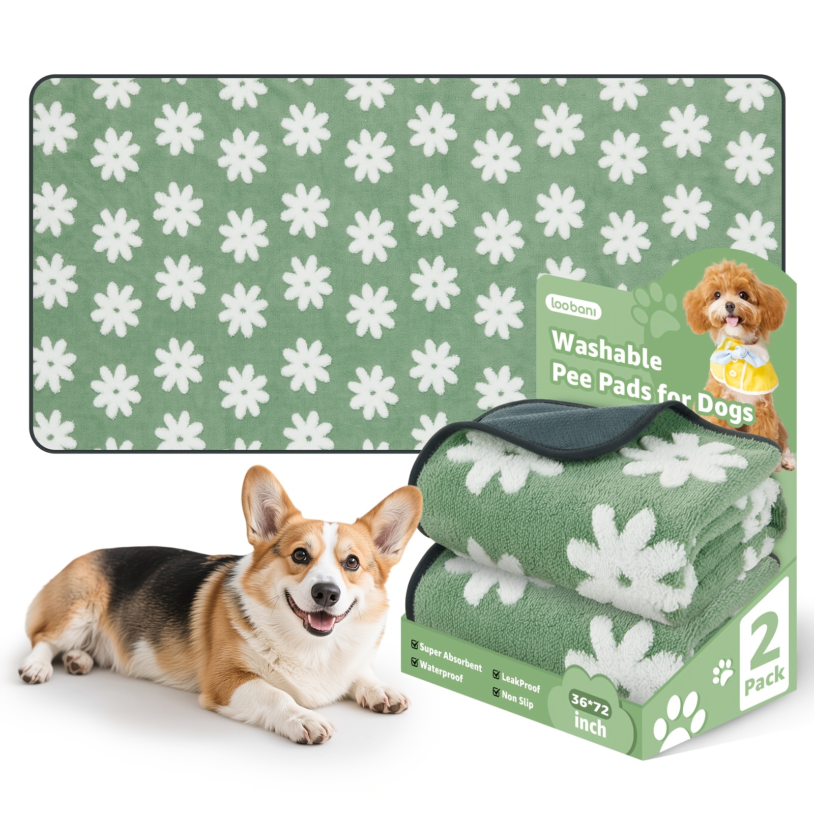 Image of Special Absorbent Mat, Washable. 1/2pcs Set-reusable And Training Mat With 4 Absorbent Core, /cats Outdoor Activities, Anti-slip Mat For Cars, Sofas