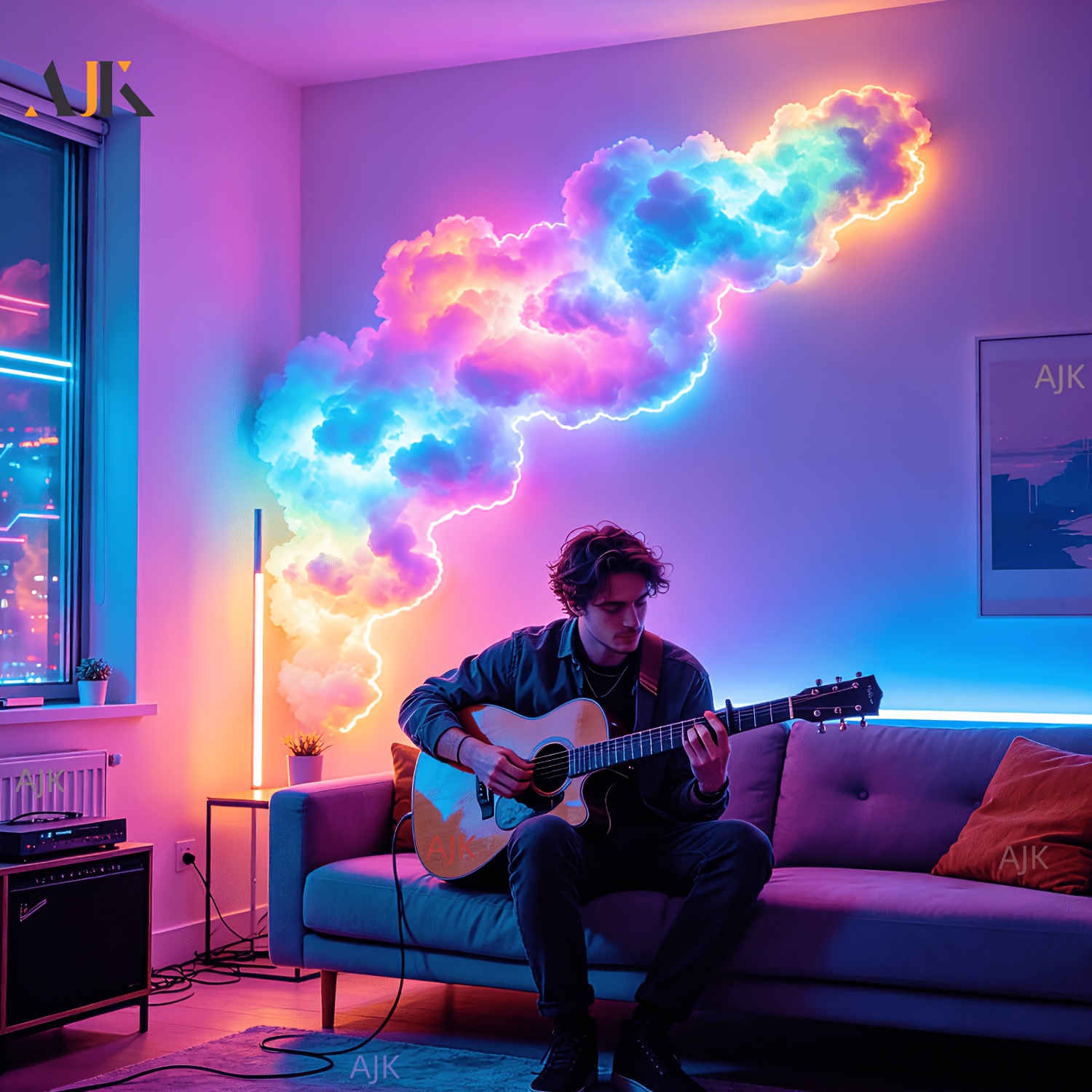 AJK 2.23M Big Light with Music Sync Function
