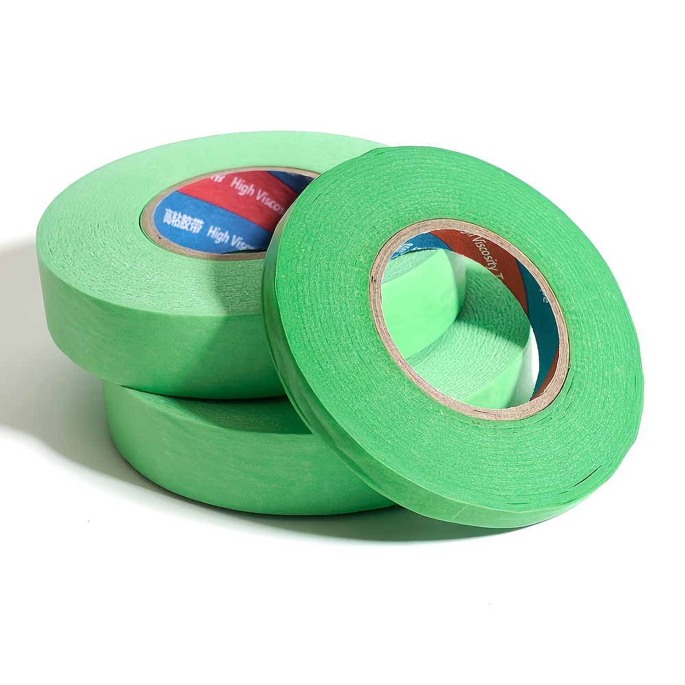 TEMU Set Of Professional Guitar Luthier Tapes - 2 Wide And 1 Thin Roll Of Low Residue Masking Tape For Protecting Fretboards, Guitar Repairs, And