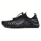 unisex barefoot walking shoes professional barefoot aqua shoes wide toe box health anti slip breathable water shoes for beach pool swimming surfing summer striped pattern fabric tpu upper rubber sole fabric insole