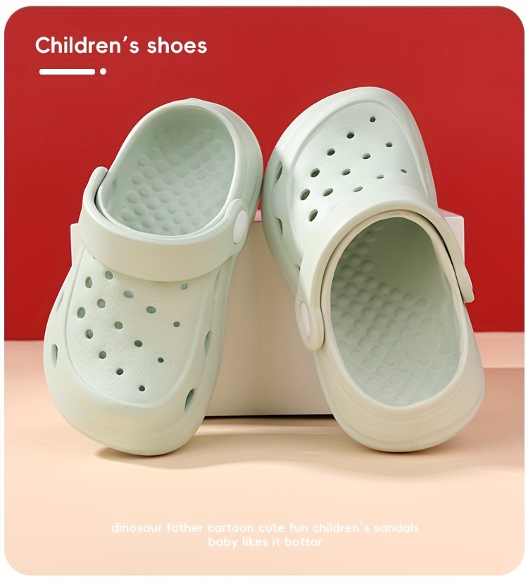 Boys' Summer Clogs - Lightweight, Non-Slip EVA Sandals with Thick Sole for Indoor & Outdoor Play, Beach, and Garden Use