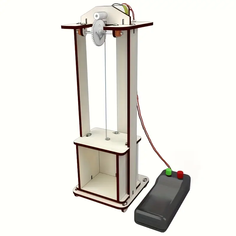 ערכת מודל ריכוז מעלית מעץ, סט ניסוי מדעי חינוכי steam, יצירת מודלים ופיתוח תחביבים, ערכת חומרים בעבודת יד, משפר מיומנויות חשיבה והנאה, מתנה מושלמת פרטי מוצר 0