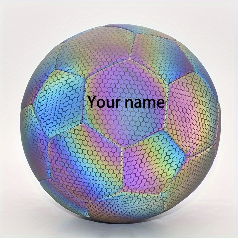 

Custom Engraved Size 5 Soccer - Personalized Name & , Reflective Design, Home Decor, Birthday, Anniversary, Christmas, Wedding, Valentine's Day Gift