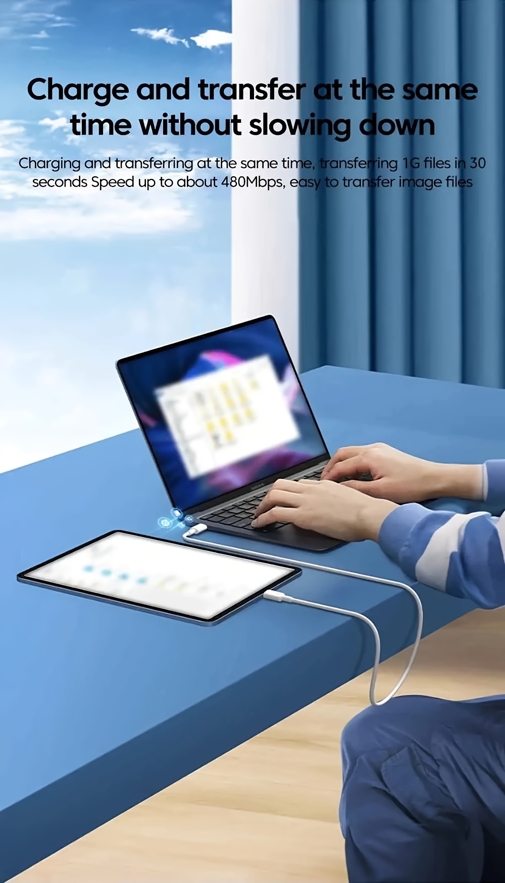 120W 10A Dual C-Type Fast Charging Cable, Suitable for iPhone 15 16 Pro MAX, S23, Xiaomi, Huawei POCO Quick Charging USB C Cable 3m/9.84ft