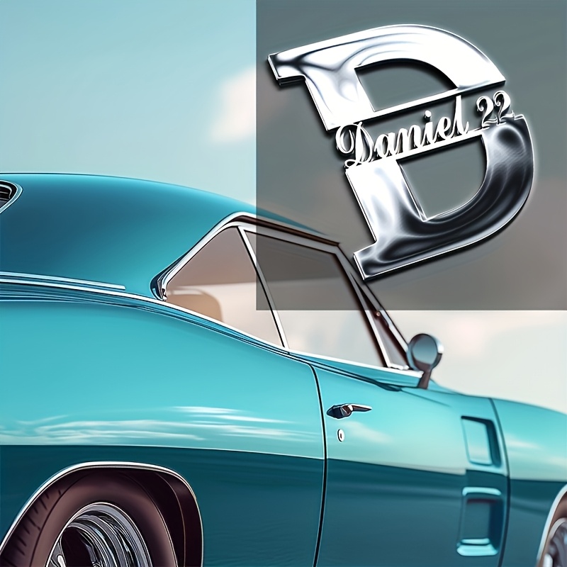 TEMU Custom Car Logo Gifts For Car Enthusiasts, Personalized Vehicle Gifts, Racing Logos, Truck Lettering, 3d Custom Emblems, Suitable For Boats,