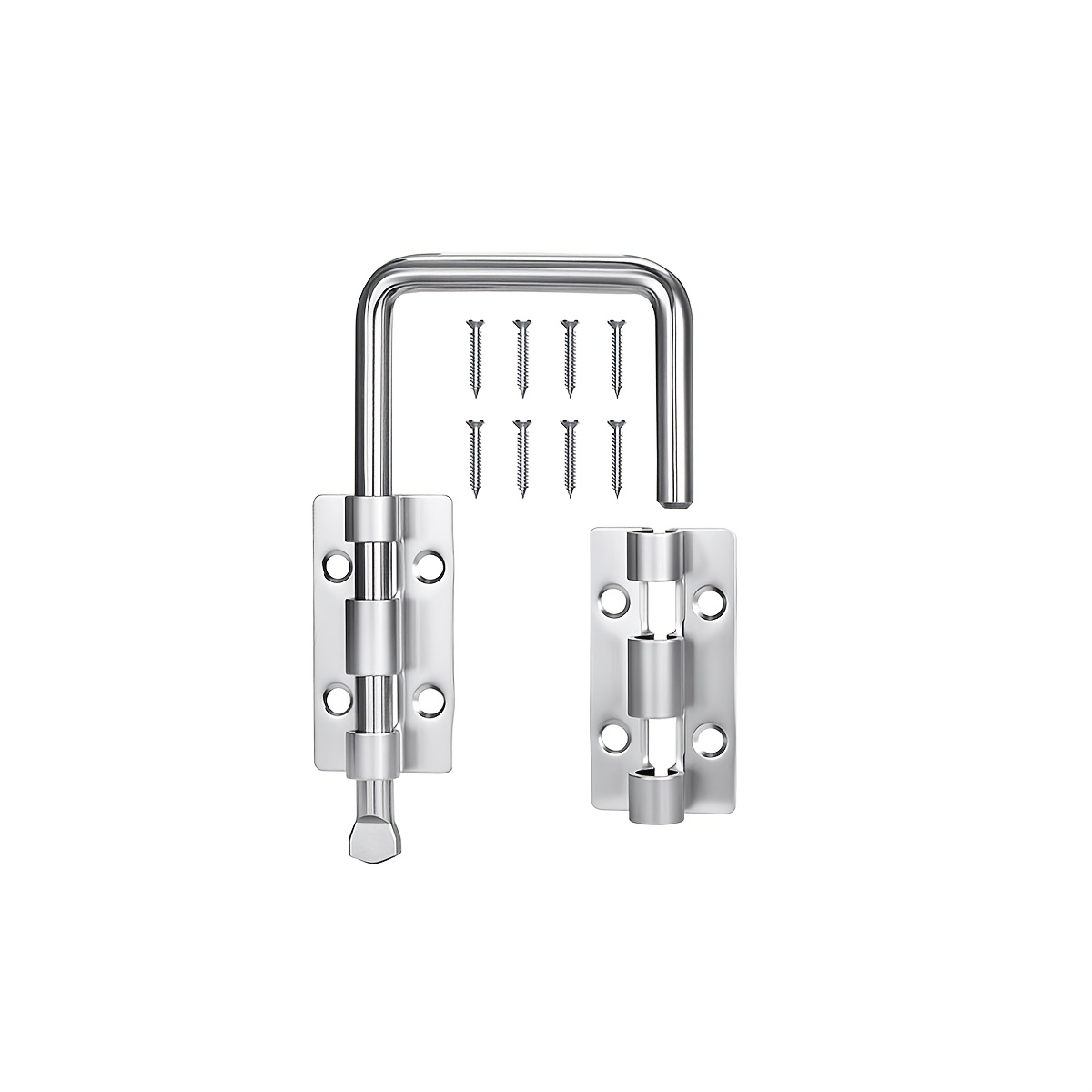 TEMU Loquet pour porte coulissante, loquet de porte de à 90 ou 180 degrés pour une sécurité renforcée ; convient pour portails de clôture, portes