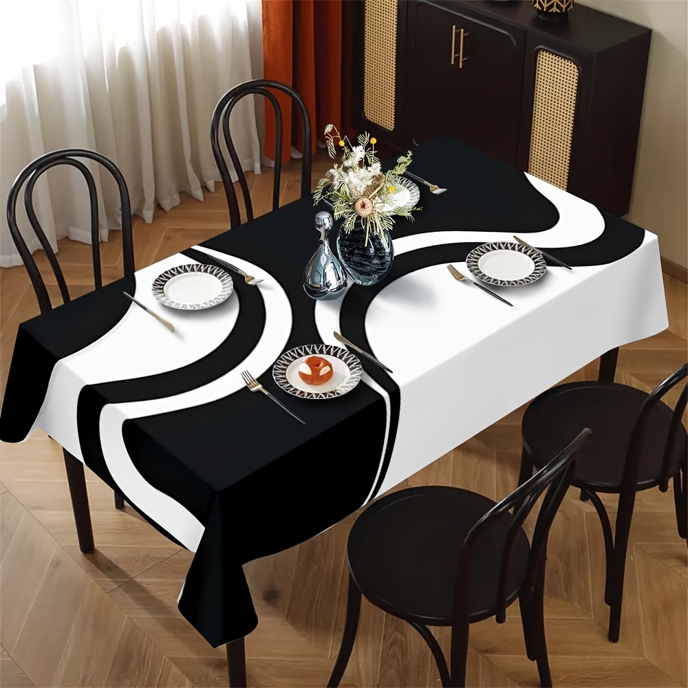 TEMU Pattern Tablecloth - Suitable For Picnics, Camping, Weddings, Holidays, Decor, Table Decoration, Additions