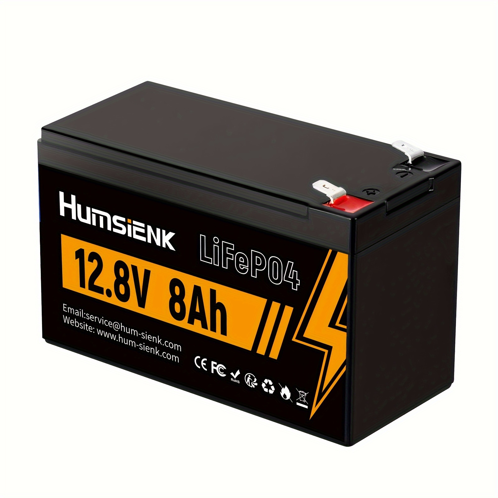 

12v 8ah Lifepo4 Battery - 6000-20000 Charge Cycles, Cold Temperature Shield - Perfect For Residential Energy Storage