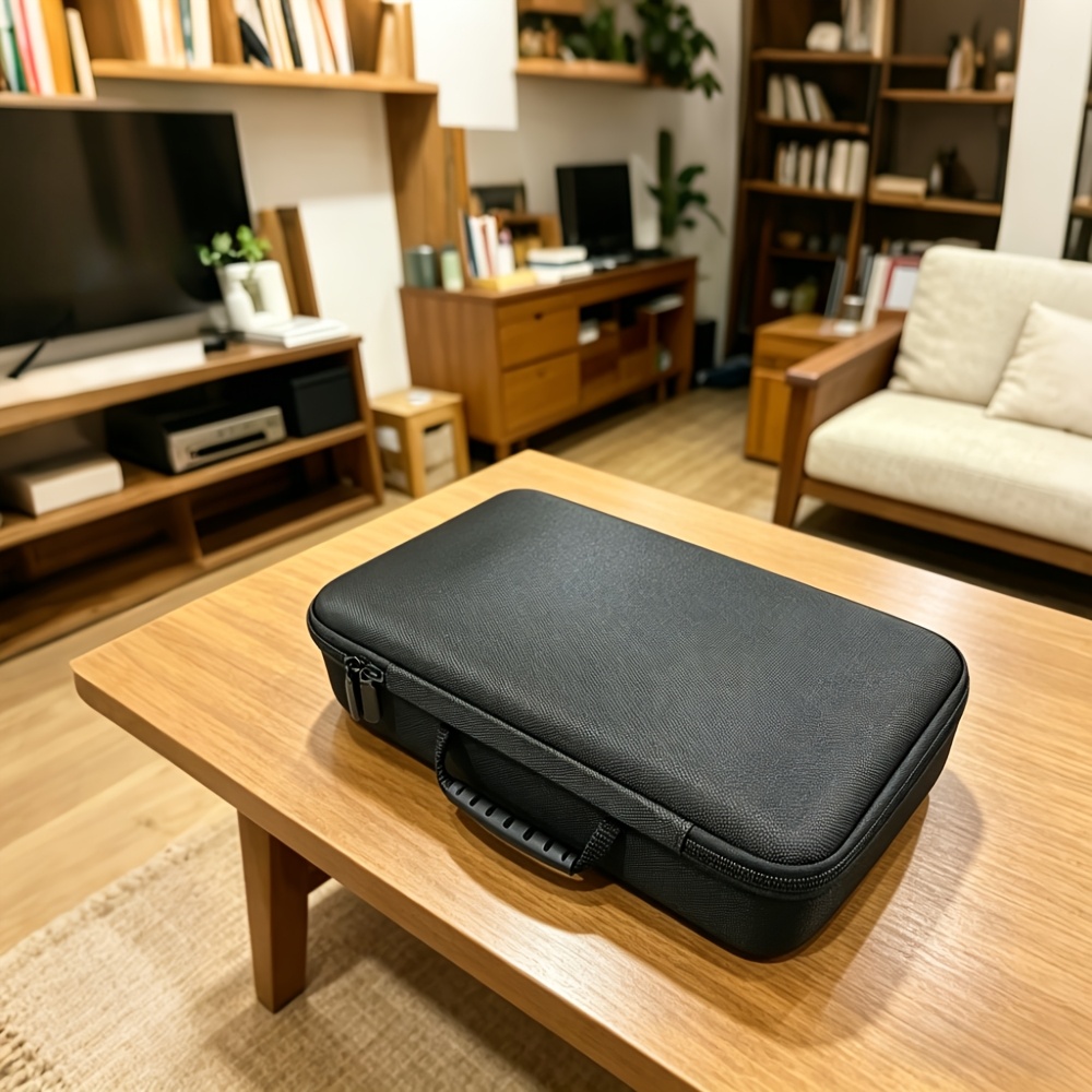 TEMU Étui de voyage rigide pour montres à 15 emplacements, boîte de rangement organisatrice portable en nylon à fermeture éclair, boîte rigide de