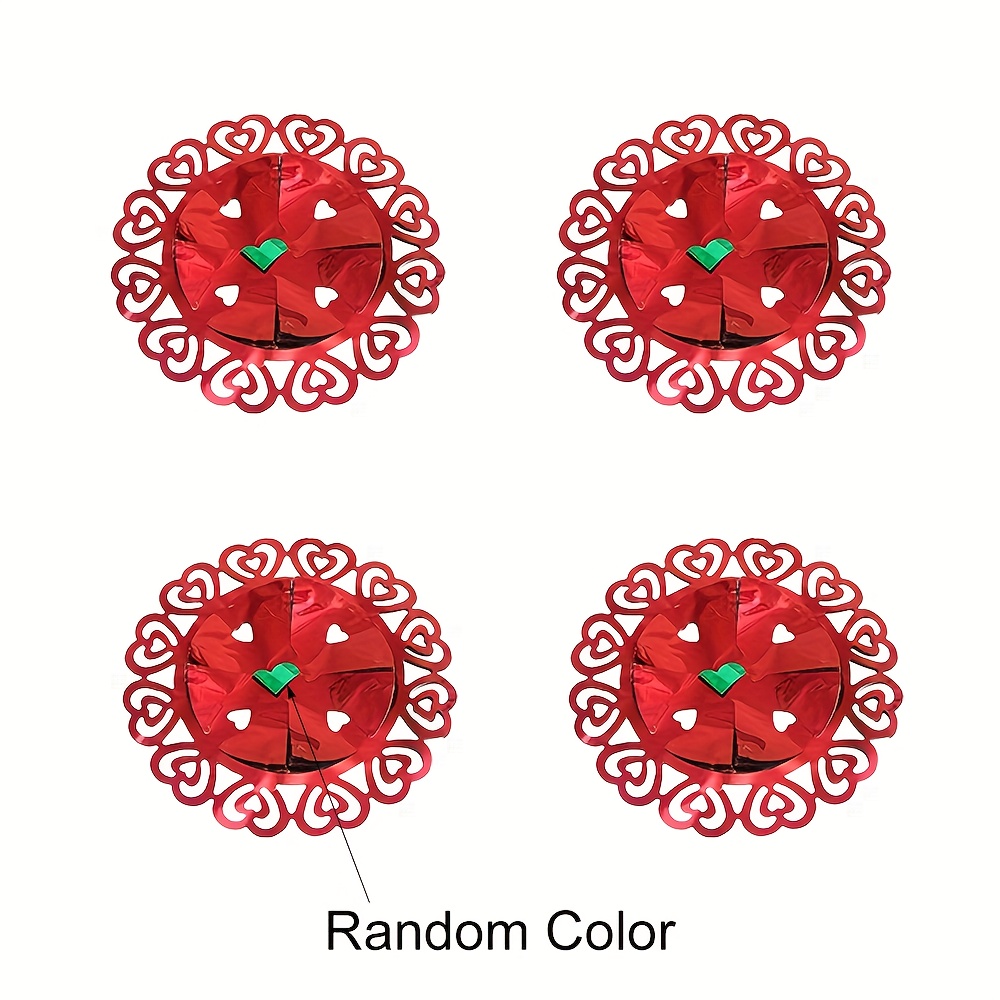 TEMU 2pcs/4pcs Christmas Ceiling Decorations, Christmas Hanging Decorations, Christmas Foil Wreaths, Holiday Ceiling Hanging Decorations, Christmas