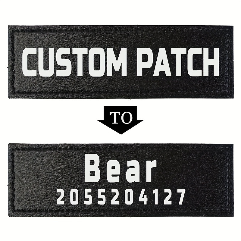 

Custom Patch 2 Pieces Dog Vest Patches Personalized Removable Tactical Patches For Dog Harness Service Dog In Training And Dog Halter Patches With