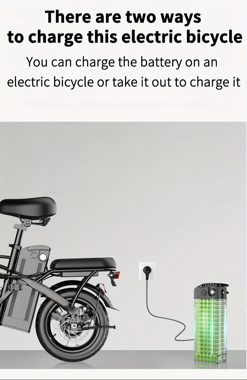 14" Folding Electric Bicycle - 19MPH, 330lb Capacity – detail 8