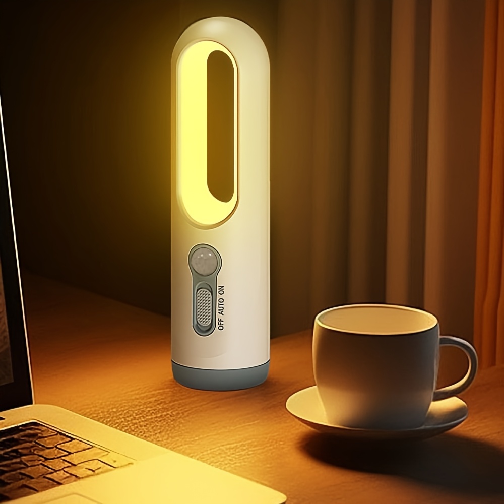 1pc     sensor night light usb rechargeable portable led flashlight with motion   yellow light for camping emergency reading hiking home use camping light rechargeable emergency lighting minimalist lamp lightweight construction   light book lovers reading lamp cozy lighting rechargeable lamp   lamp   Product details 7