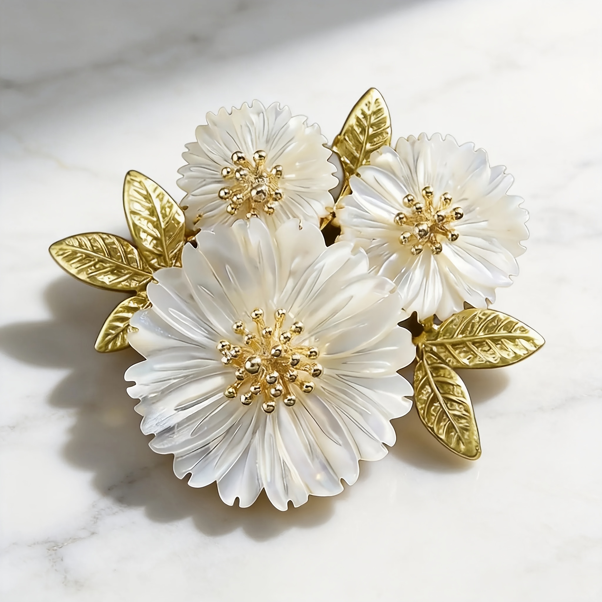 TEMU Broche, Estilo de , de , Lujo , Traje de , Flor de pecho, Pequeña margarita, Accesorios de ropa, Broche con accesorios
