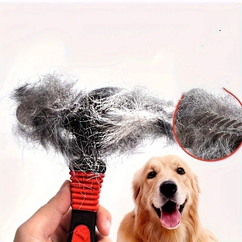 

Dog Comb, Thick Hair Comb Pet Comb, Hair Brush, Double Row Comb, Large Dog Hair Comb, Pet Dog Hair Removal Supplies