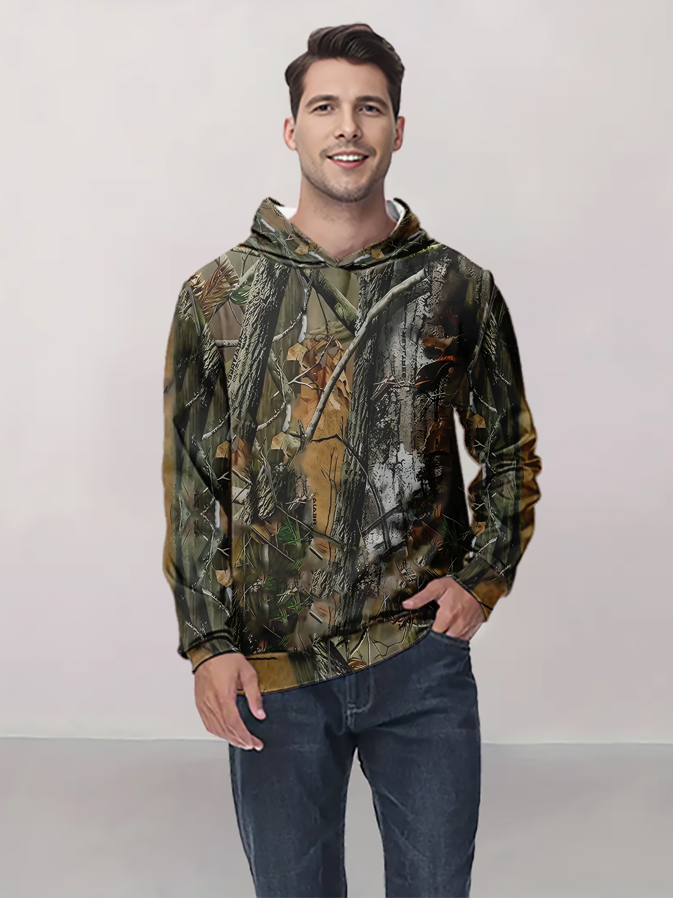 Men's 3D Funny, Youthful, Fashionable, Cool Atmosphere, Digital Printed Pullover Hoodie, Comfortable And Warm_voghion.com