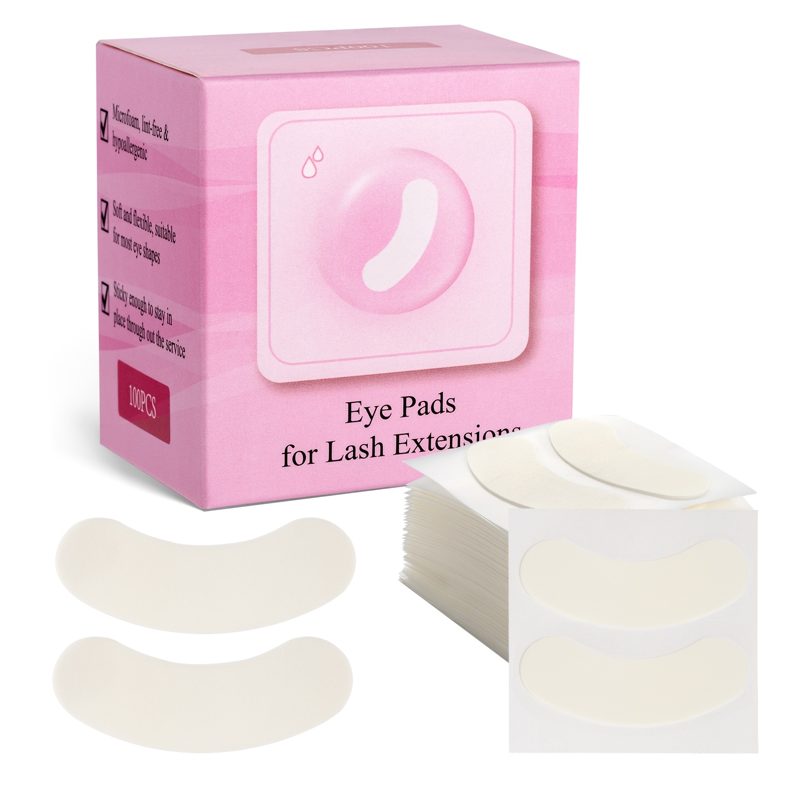 

Pairs Hypoallergenic Foam Eye For Extensions - -free, -free Eye Patches, Supplies