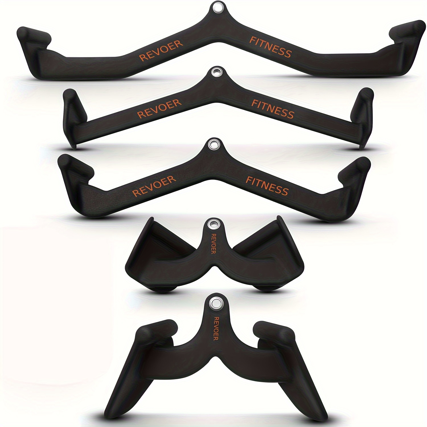 TEMU 5pcs Lat Pull Down Bars, Multifunctional Lat Pull Down Grips, Gym Euipment Attachments, Lat Pull Down Attachments