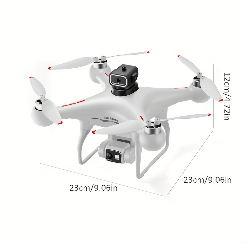 Drone S116 z Optycznym Przepływem, Podwójna Kamera ESC, Czterokierunkowe Unikanie Przeszkód - Bezpieczniejszy Lot, Silnik bezszczotkowy, Pozycjonowanie optyczne - Bardziej stabilny lot, Tryb bezgłowicowy, Prędkości zmienne można dowolnie przełączyć, Światła LED nocne, zdalnego sterowania, Jedno przyciskowe sterowanie, Bardzo odpowiedni dla początkujących, Dla dzieci i dorosłych, Idealny na podróże lub kemping, Prezent urodzinowy, Prezent świąteczny