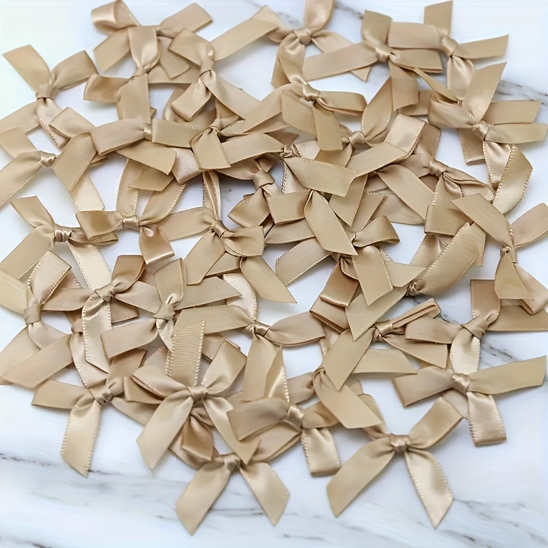 

50pcs 1.57" Ribbon Bows For Gift Wrapping, Hair Accessories & Decor - Birthdays, Holidays, Weddings & More