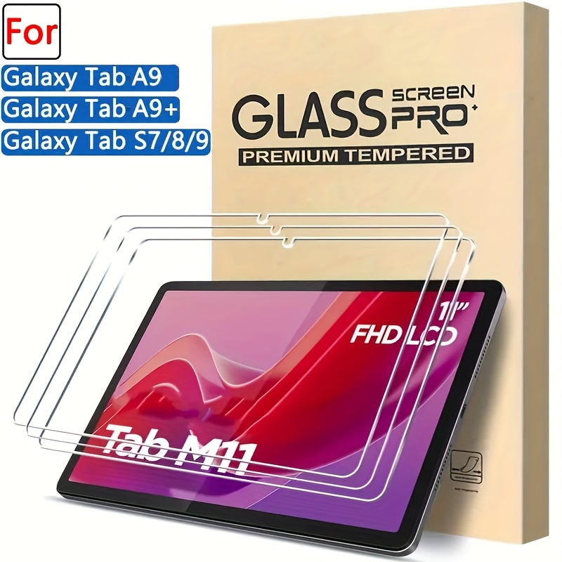 E-shop 3er-Pack Panzerglas-Displayschutzfolie für for S7/S8/S9/A9/A9+, ultra-glatte Oberfläche, kratzfest, hochauflösende Tablet-Schutzfolie