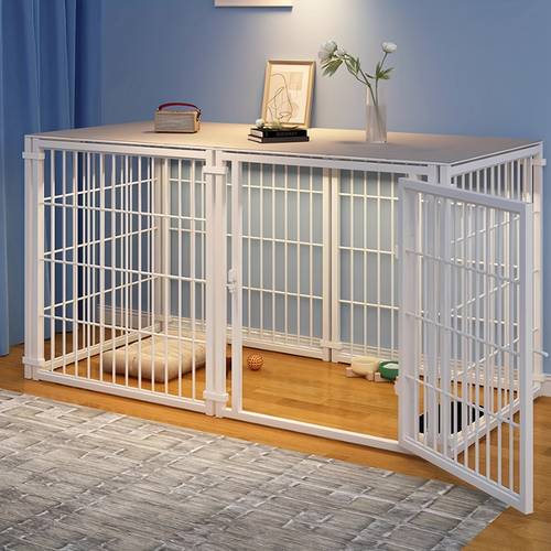 large dog playpen 48 l x dog fence dog kennel playpen dog crate for small medium dogs pet pen fence pet cage 6 panels fences with 2 cover pet playpen for yard indoor outdoor