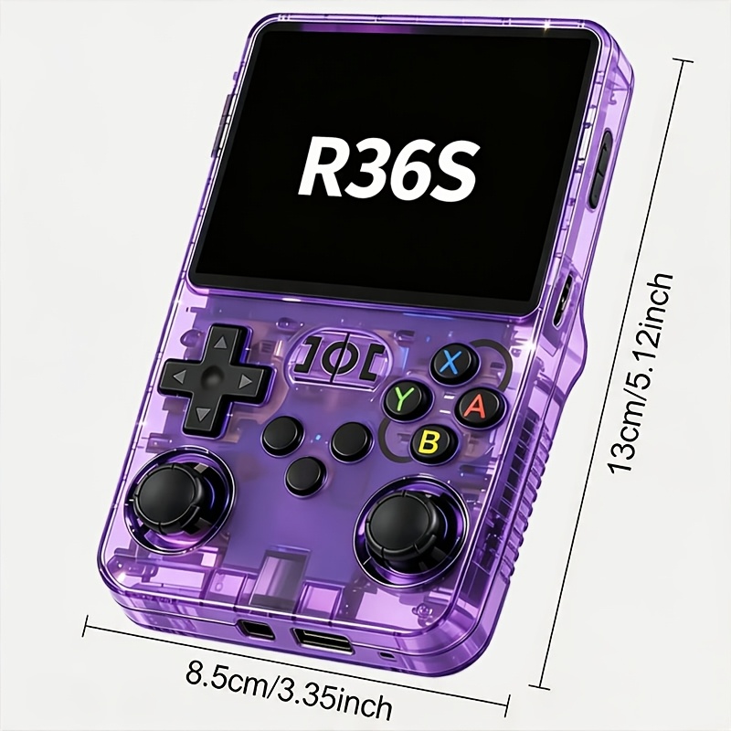 Retro R36S Handheld Game Console, 128GB Portable Game Console, 3.5-Inch HD Gaming Console, Long Battery Life, Dual Analog Sticks, Stable Gameplay, Perfect for Gaming Enthusiasts, Best Men's Birthday Gift Set, Five Colors Available