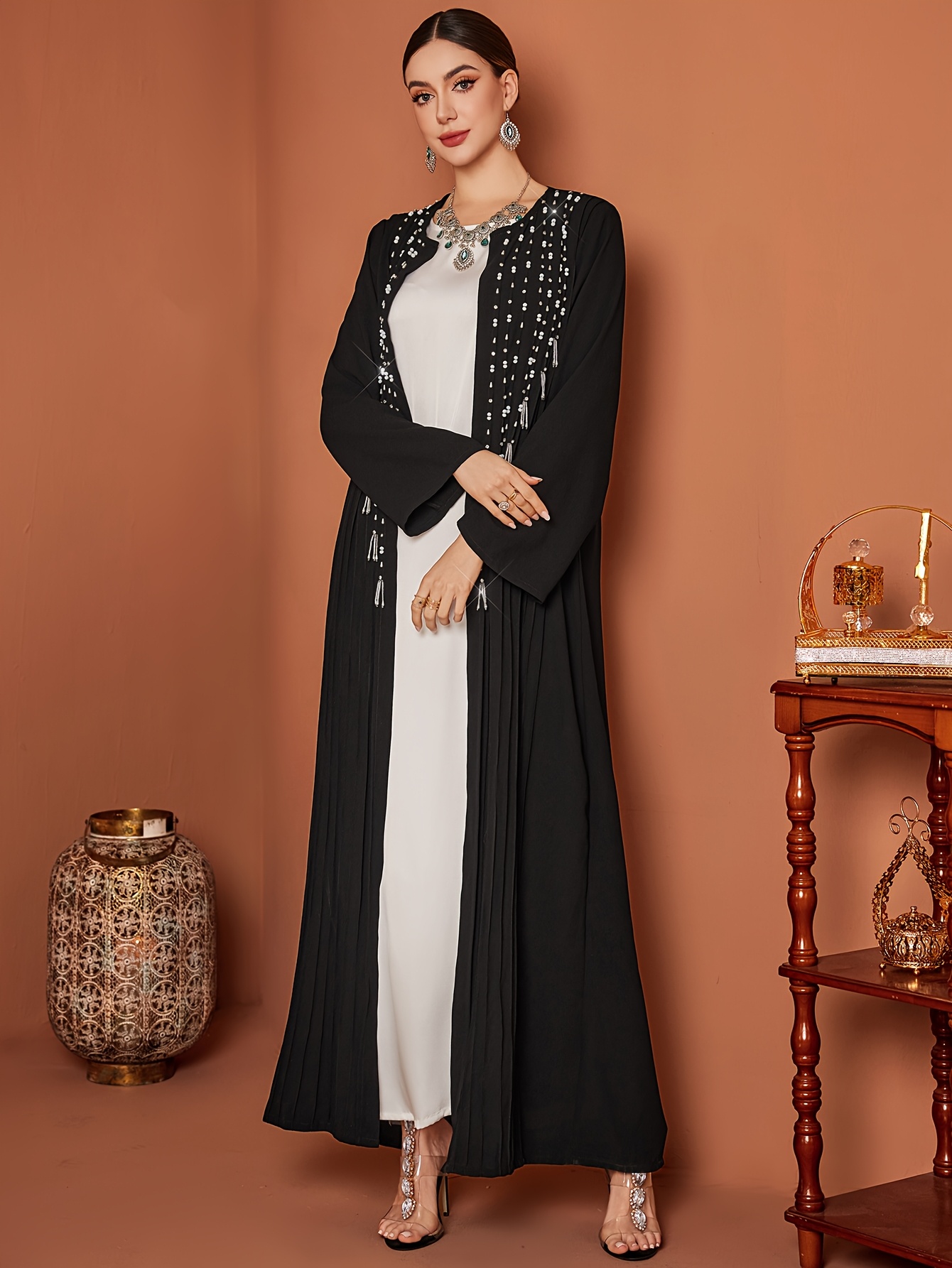 eastern formal dresses Cloak Sleeves Formal Dress: Elegance and Dramatic Sophistication