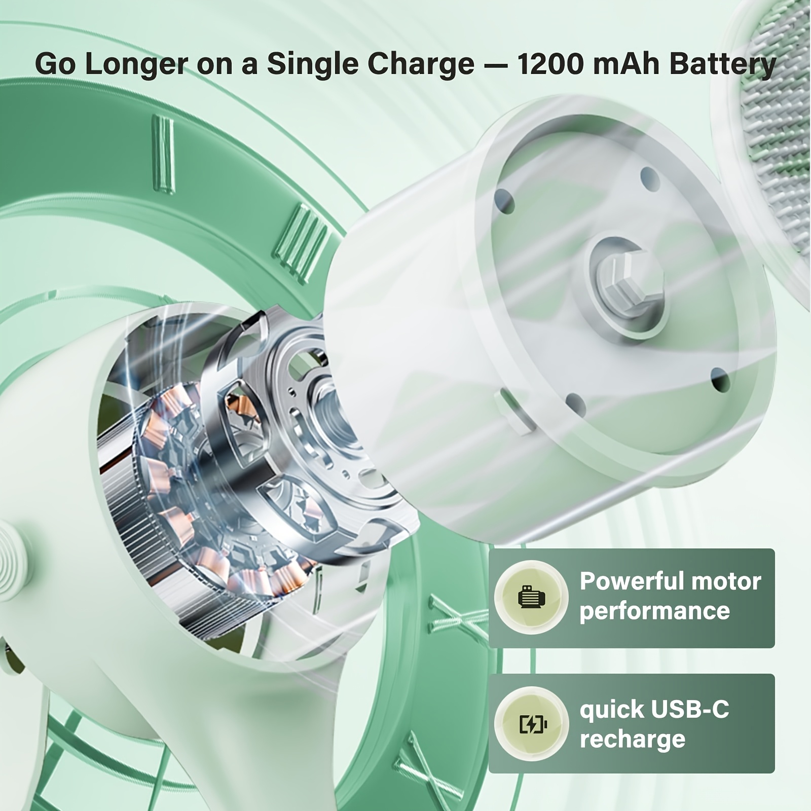 SENBOWE Electric Body Brush Back Scrubber Designed for Use in The Shower, Featuring a Long Dual Handle And Three Interchangeable Heads. This Rechargeable Bath Brush Offers Three Speed Settings for Effective Cleansing, Exfoliation, And Skin Massage.