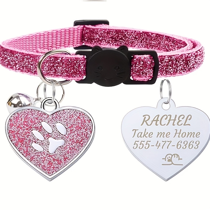 TEMU [custom] 1pc Summer New Personalized Vintage Cat Collar Pet Accessory, Soft And Comfortable - Fashionable And Safe Adjustable Anti-suffocation -