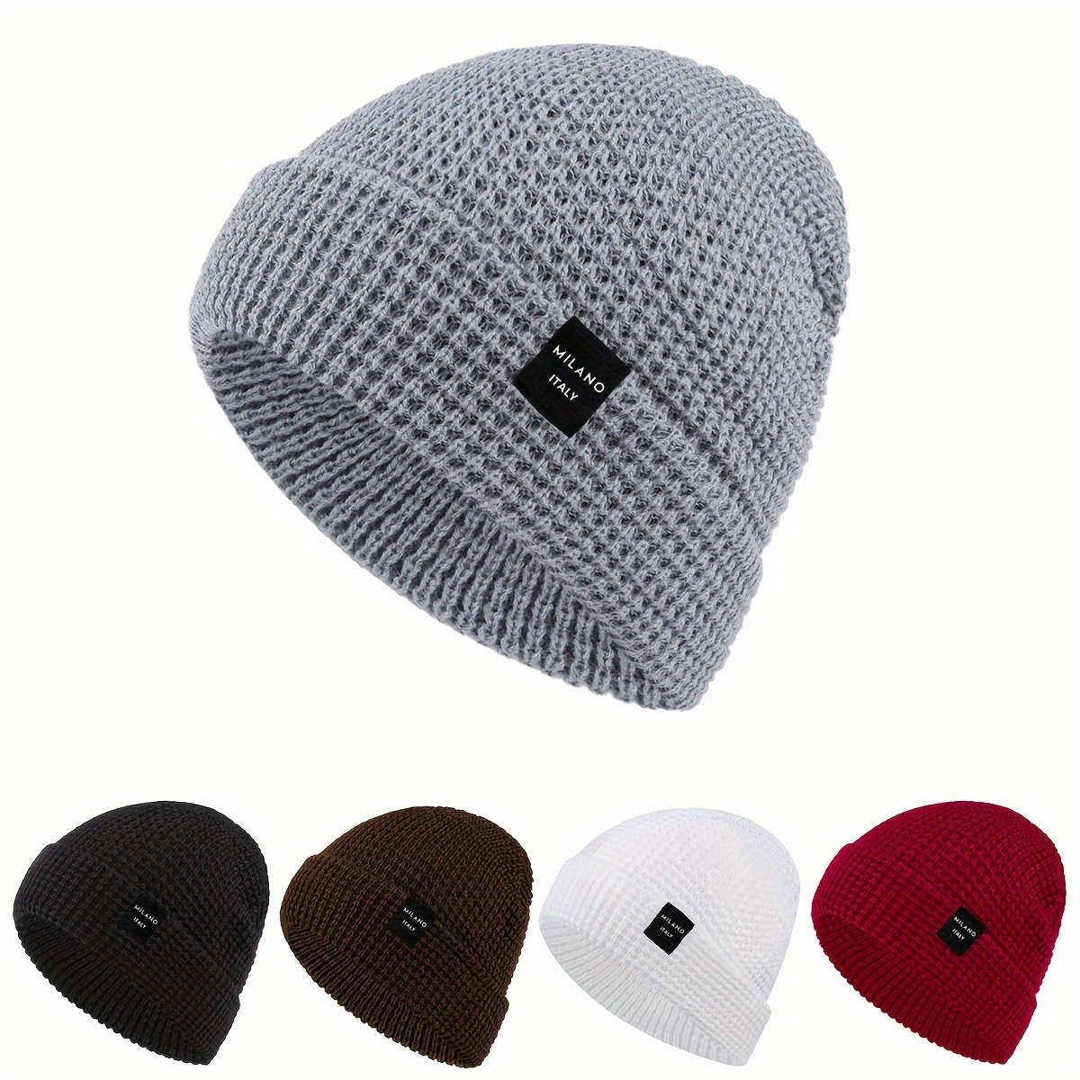 

Fashionable Winter Beanie With Breathable Acrylic Knit - Unisex Outdoor Sports Cap For Fall And Winter, Warm And Lightweight Casual Skull Cap For Men And Women, Ideal For Cycling And Skiing