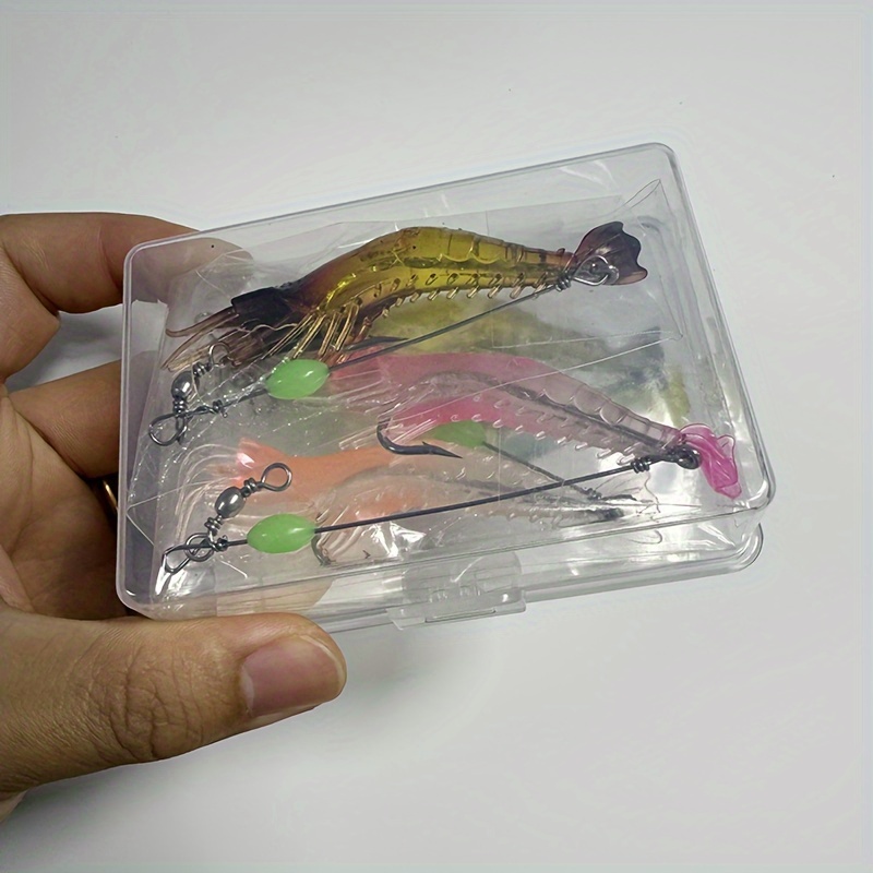 Luminous Shrimp Soft Silicone Bait Bead Swivel Sabiki Rig - Temu