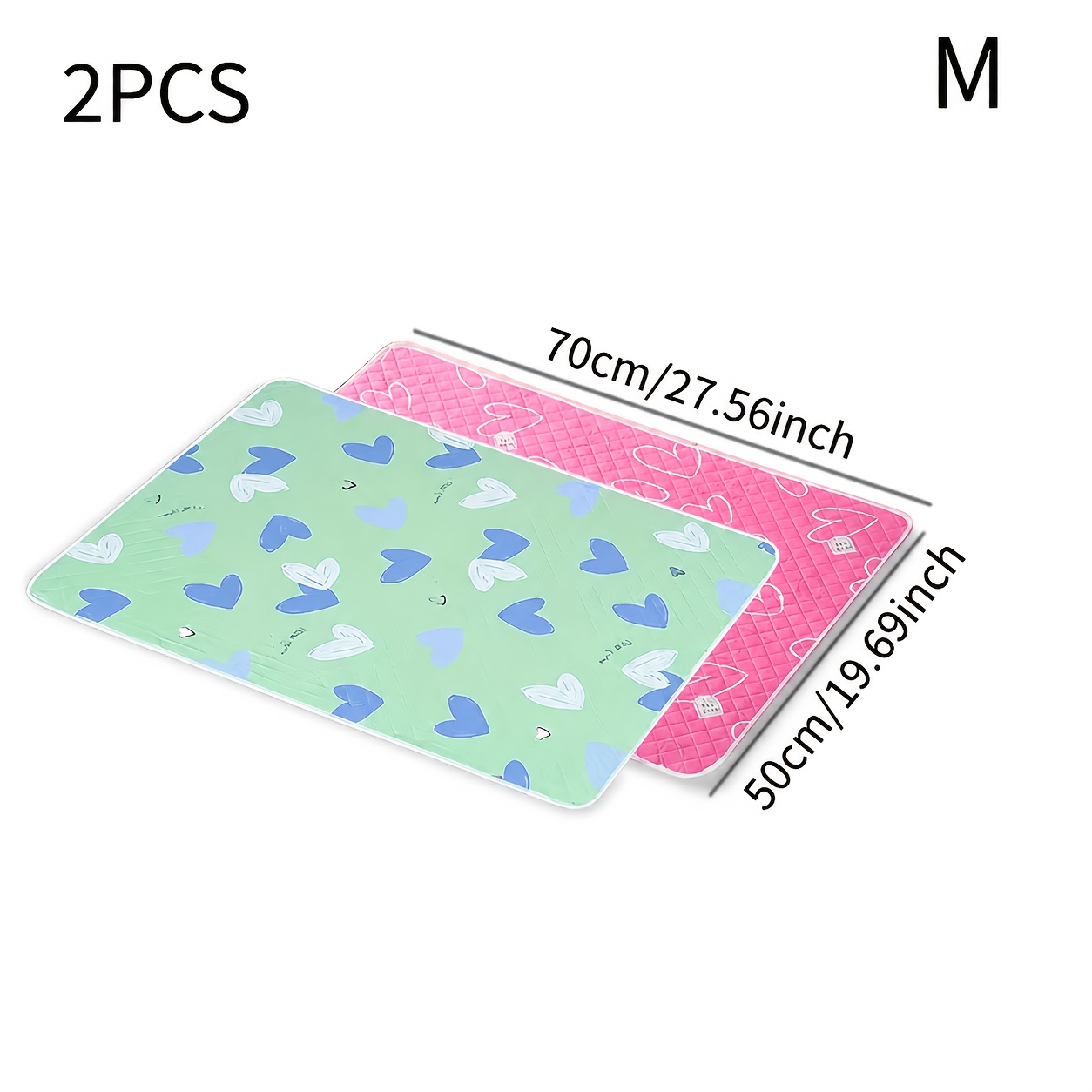 TEMU 2 Reusable Washable Dog Training Pads - Odor Resistant, Various Sizes, Suitable For , Suitable For Crate, Home And Outdoor Use
